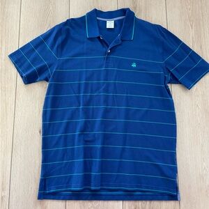 Classic Blue Striped Polo Shirt - Men's